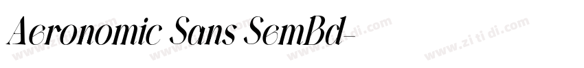 Aeronomic Sans SemBd字体转换